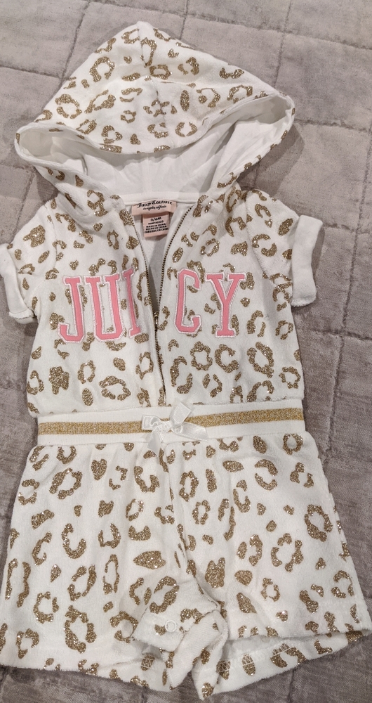 Juicy Couture baby jump suit. 3/6month